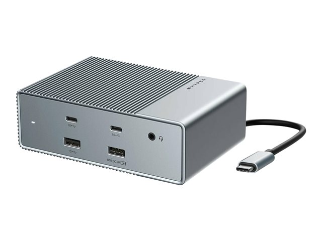 HyperDrive GEN2 - Docking station - USB-C - 2 x HDMI, 2 x DP - 1GbE - Europe