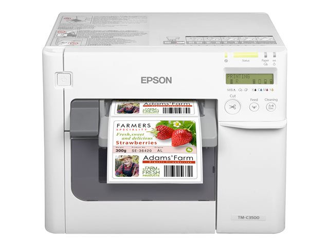 TM-C3500 color label printer white USB (incl NiceLabel CD)