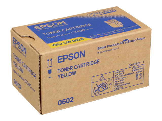 Epson - Yellow - original - toner cartridge - for Epson AL-C9500DN, AcuLaser C9300D2TN, C9300D3TNC, C9300DN, C9300DTN, C9300N, C9300TN