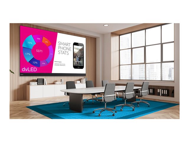 Avocor AVX-1320 - X Series LED video wall - Direct View LED - digital signage - 2400 x 1080 132\" - 20 x - Single SMD - with mobile stand