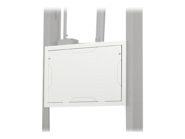 Chief Proximity In-Wall Storage Box with Flange and Cover - For Flat Panel Displays - White - Storage box - for audio/video components - white - in-wall mounted