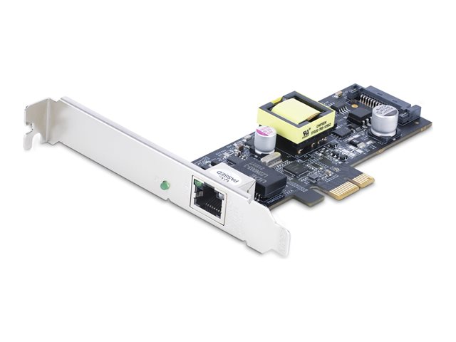 StarTech.com 1-Port 2.5Gbps NBASE-T PoE Network Card, Intel I225-V, 802.3af/at PoE+ Multi-Gigabit NIC, PCI Express Server LAN Card, SATA Powered Desktop Ethernet Interface - Supports Windows, Linux, VMware ESXI (PR12GIP-NETWORK-CARD) - Network adapte