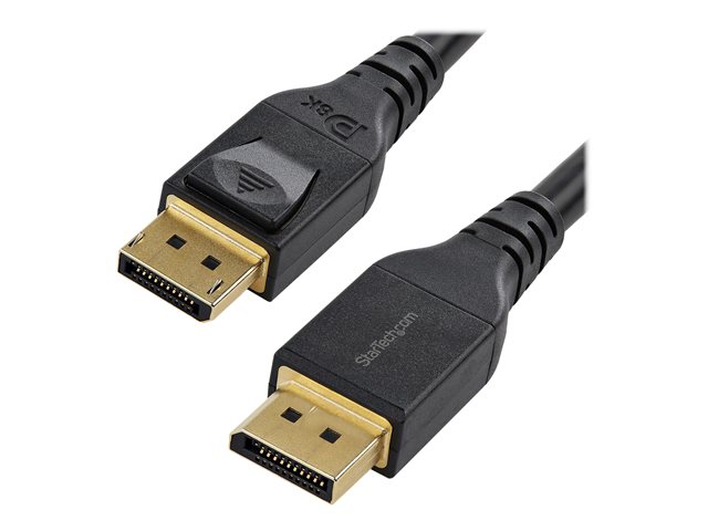 StarTech.com 13ft/4m VESA Certified DisplayPort 1.4 Cable, 8K 60Hz HBR3 HDR, Super UHD DisplayPort to DisplayPort Monitor Cord, Ultra HD 4K 120Hz DP 1.4 Video Cable M/M DP Connectors - DP 1.4 Latching Cable - DisplayPort cable - DisplayPort (M) latched to DisplayPort (M) latched - DisplayPort 1.4 - 4 m - 8K support - black