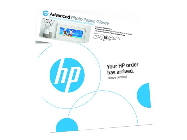 HP Advanced - Glossy - 10.5 mil - 102 x 305 mm - 250 g/m² - 65 lbs - 10 sheet(s) photo paper - for ENVY Inspire 7920e