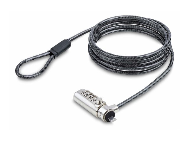 StarTech.com Slim Lock Noble Wedge Slot Compatible, 6.6ft Locking Cable - Security cable lock - 2 m