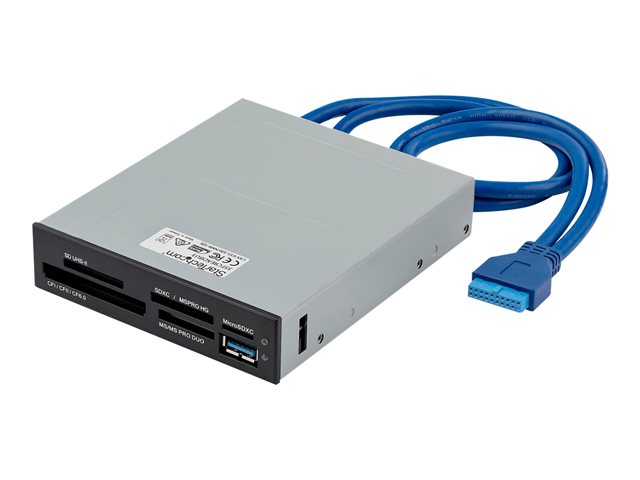 StarTech.com USB 3.0 Internal Multi-Card Reader with UHS-II Support - SecureDigital/Micro SD/Memory Stick/Compact Flash Memory Card Reader (35FCREADBU3) - Card reader - 3.5\" (CF I, CF II, MS, MS PRO, MMC, SD, MS Duo, MS PRO Duo, miniSD, microSD, SDHC, MS Micro, microSDHC, SDXC, MS XC, MS PRO-HG) - USB 3.0