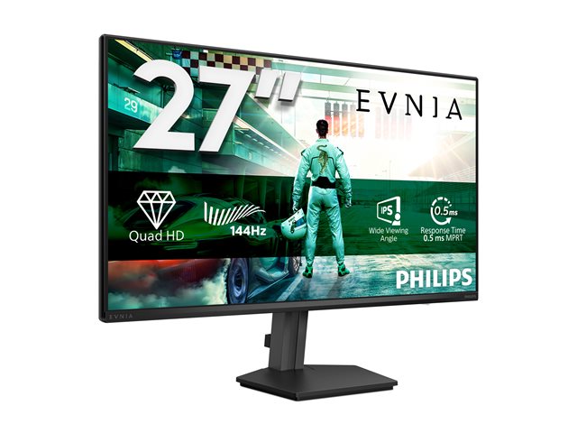 Philips Evnia 3000 27M2N3500NF - LED monitor - gaming - 27\" - 2560 x 1440 QHD @ 144 Hz - IPS - 1500:1 - HDR10 - 0.5 ms - HDMI, DisplayPort - charcoal