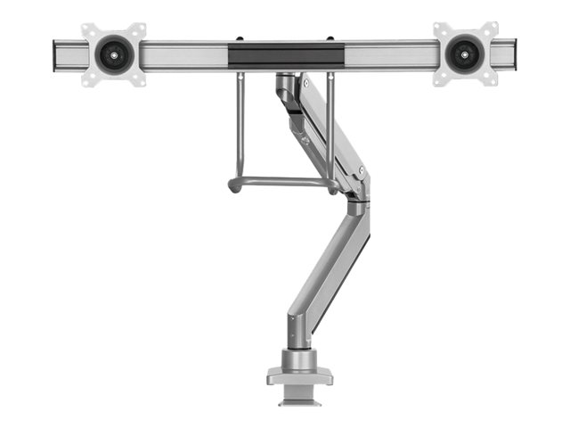 Neomounts NM-D775DX - Mounting kit - full-motion - for 2 LCD displays - silver - screen size: 10\"-32\" - clamp mountable, grommet, desk-mountable