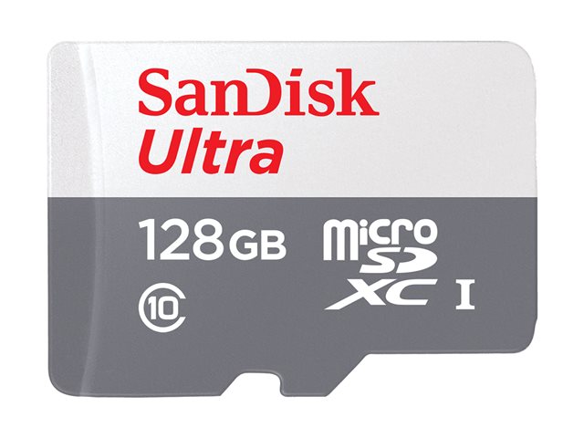 SanDisk Ultra - Flash memory card - 128 GB - A1 / UHS Class 1 / Class10 - microSDXC UHS-I