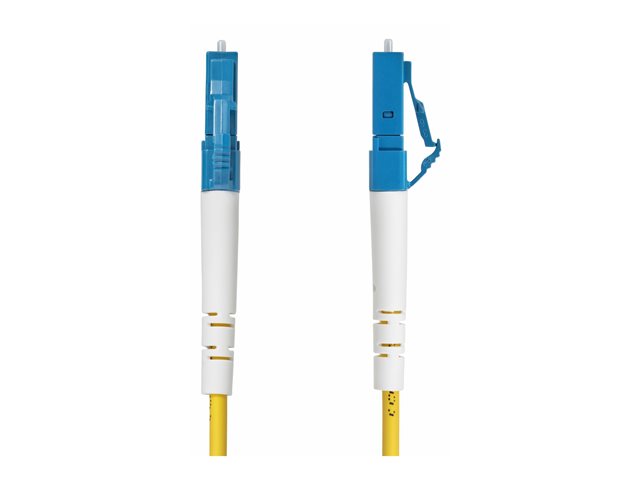 StarTech.com 30m (98.4ft) LC to LC (UPC) OS2 Single Mode Simplex Fiber Optic Cable, 9/125µm, Laser Optimized, 40G/100G, Bend Insensitive, Low Insertion Loss - LSZH Fiber Patch Cord (SPSMLCLC-OS2-30M) - Patch cable - LC/UPC single-mode (M) to LC/UPC single-mode (M) - 30 m - 2 mm - fibre optic - simplex - 9 / 125 micron - OS1/OS2 - halogen-free, bi-directional, passive - yellow