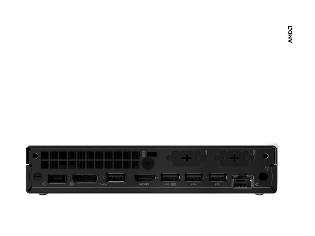 ThinkCentre M75q Gen 5, AMD Ryzen™ 5 8500GE (3.40GHz, 16MB), W11P64 EMEA WE (EN/FR/DE/IT/NL), 16.0GB, 1x512GB SSD M.2 2280 PCIe Gen4 TLC Opal, AMD Radeon™ 740M,BT 5.3,RZ616 2x2 AX, 65W, 1YR Premier NBD, USB, Traditional, Black-English (Euro), USB Cal