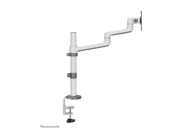 Neomounts DS60-425WH1 - Mounting kit (articulating arm) - full-motion - for Monitor - steel - white - screen size: 17\"-27\" - desk-mountable