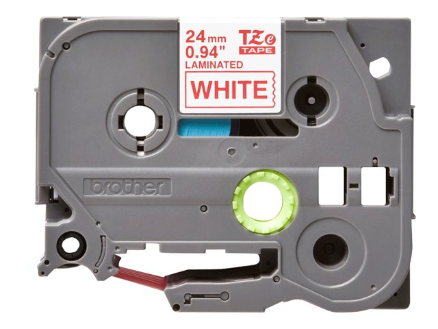 Brother TZe-252 - Standard adhesive - red on white - Roll (2.4 cm x 8 m) 1 cassette(s) laminated tape - for Brother PT-D600, P750, P-Touch PT-1650, 2430, 2700, 2710, 2730, 3600, 9700, 9800, D610