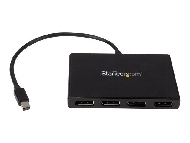 StarTech.com 4 Port Mini DisplayPort MST Hub - 4K 30Hz - Mini DP to DisplayPort Splitter for Multiple Monitors - mDP to DP (MSTMDP124DP) - Video splitter - 4 x DisplayPort - desktop