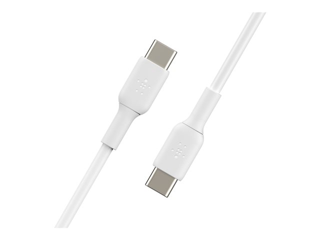 Belkin BoostCharge - USB cable - 24 pin USB-C (M) to 24 pin USB-C (M) - 2 m - white