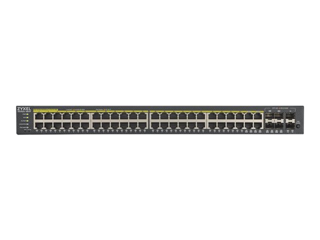 Zyxel GS1920-48HPv2 - Switch - smart - 48 x 10/100/1000 (PoE+) + 4 x combo Gigabit SFP + 2 x Gigabit SFP - rack-mountable - PoE+ (375 W)