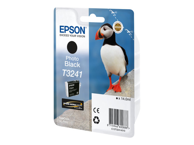 Epson T3241 - 14 ml - black - original - ink cartridge - for SureColor P400, SC-P400