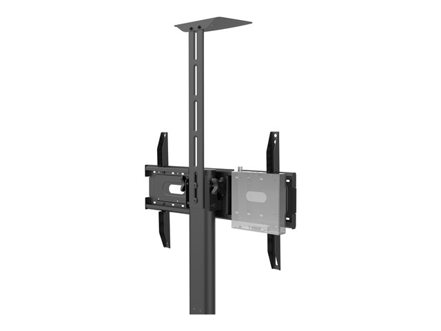 VISION Professional Display Floor Stand - LIFETIME WARRANTY - Steel construction - Trolley fits displays 31-80\" with VESA sizes up to 600 x 400 - Rotates portrait to landscape - Crank handle adjusts height - Tilt adjustment - Laptop and VC shelves in