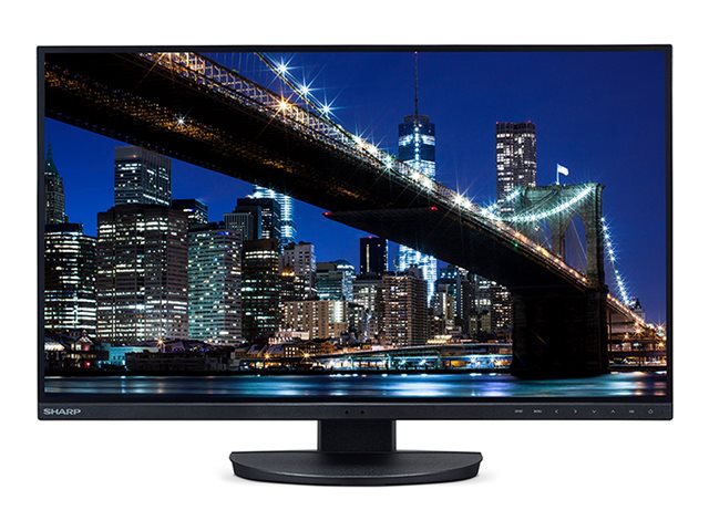 Sharp MultiSync EA272U - LED monitor - 27\" - 3840 x 2160 4K UHD (2160p) @ 60 Hz - IPS - 350 cd/m² - 1000:1 - 5 ms - HDMI, DisplayPort, USB-C - speakers - black