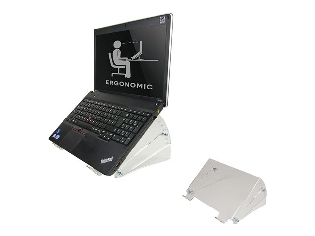 Neomounts NSNOTEBOOK300 - Stand - for notebook - acrylic - clear - screen size: 10\"-22\"
