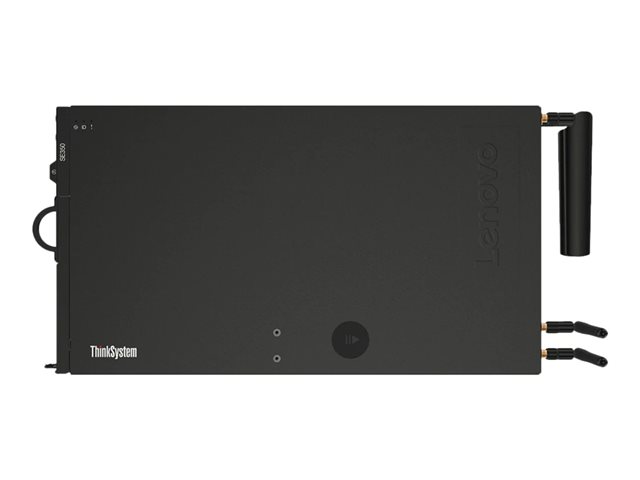 Lenovo ThinkSystem SE350 7D1X - Desktop Mounting - server - rack-mountable - 1U - 1-way - 1 x Xeon D-2143IT / up to 3 GHz - RAM 64 GB - SSD 650 GB - TCG Opal Encryption, NVMe, SED HE, SSD 2 x 480 GB - Matrox G200 - Gigabit Ethernet, 10 Gigabit Ethernet, LTE, Internet Wide-area RDMA Protocol (iWARP) - 802.11a/b/g/n/ac, LTE - no OS - monitor: none