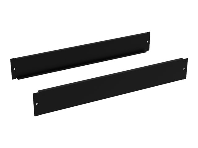 set of 2 blind plinths W800-h100 mm Black