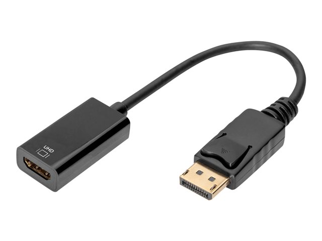 DP - HDMI Cable 0.2m black DP - HDMI typ