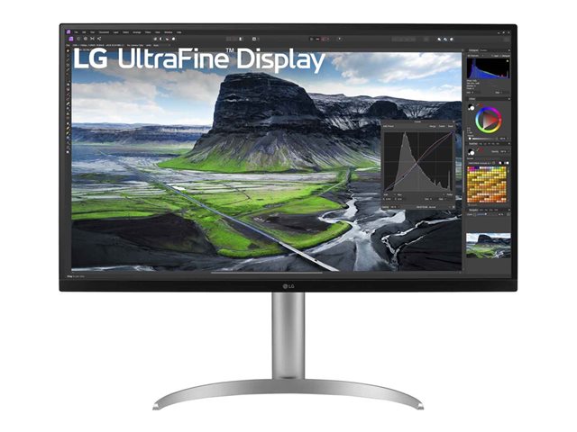 LG UltraFine 32UQ850V-W - UQ850V Series - LED monitor - 32\" - 3840 x 2160 4K @ 60 Hz - IPS - 500 cd/m² - 2000:1 - DisplayHDR 400 - 5 ms - 2xHDMI, DisplayPort, USB-C - speakers