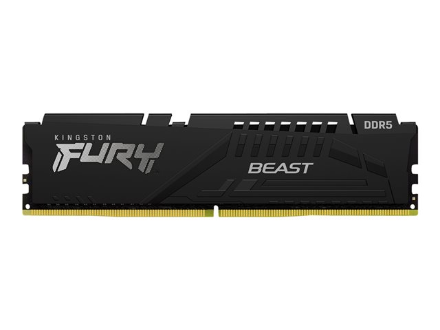 Kingston FURY Beast - DDR5 - module - 8 GB - DIMM 288-pin - 5200 MHz / PC5-41600 - CL38 - 1.25 V - unbuffered - on-die ECC