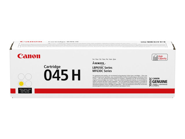 Canon 045 H - High capacity - yellow - original - toner cartridge - for imageCLASS LBP612Cdw, MF632Cdw, MF634Cdw