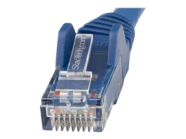 StarTech.com 5m LSZH CAT6 Ethernet Cable, 10 Gigabit Snagless RJ45 100W PoE Network Patch Cord with Strain Relief, CAT 6 10GbE UTP, Blue, Individually Tested/ETL, Low Smoke Zero Halogen - Category 6 - 24AWG (N6LPATCH5MBL) - Patch cable - RJ-45 (M) to