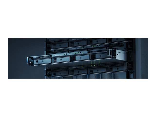 Synology RackStation RS422+ - NAS server - 4 bays - rack-mountable - SATA 6Gb/s - RAID RAID 0, 1, 5, 6, 10, JBOD - RAM 2 GB - Gigabit Ethernet - iSCSI support - 1U
