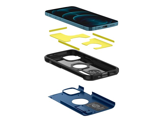 Spigen iPh 12(Pro) Tough Armor Navy Blue