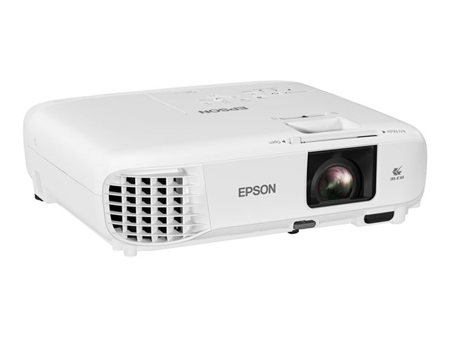 Epson EB-W49 - 3LCD projector - portable - 3800 lumens (white) - 3800 lumens (colour) - WXGA (1280 x 800) - 16:10 - LAN - white