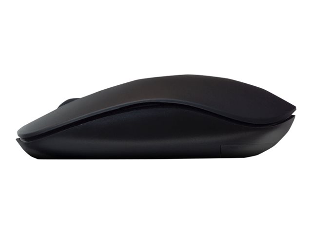 Muis - rechts- en linkshandig - 3 knoppen - draadloos - 2.4 GHz - USB draadloze ontvanger - zwart