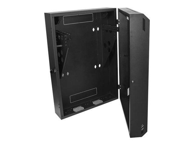 StarTech.com 6U Wall Mount Network Cabinet - Vertical Wall Mount Patch Panel Rack - 30\" Server Room Cabinet (RK630WALVS) - Rack enclosure cabinet - wall mountable - black - 6U