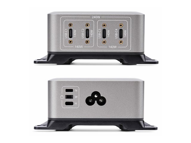 4-Port USB-C Charger, 240W Total