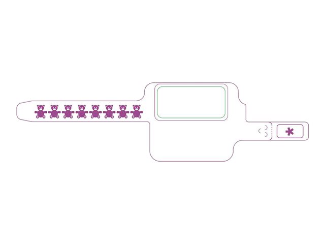 Wristband PolyPro/PET 3 x 11in 76x279mm