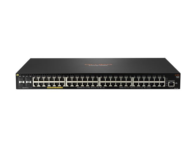 HPE Aruba 2930F 48G PoE+ 4SFP - Switch - L3 - Managed - 48 x 10/100/1000 (PoE+) + 4 x Gigabit SFP (uplink) - rack-mountable - PoE+ (740 W)