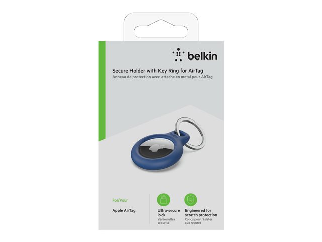 Belkin Secure Holder with Keyring for AirTag - Blue