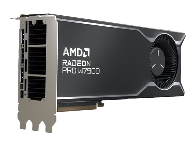AMD Radeon Pro W7900 - Graphics card - Radeon Pro W7900 - 48 GB GDDR6 - PCI Express 4.0 x16 (rear drive) - 3 x DisplayPort, Mini DisplayPort