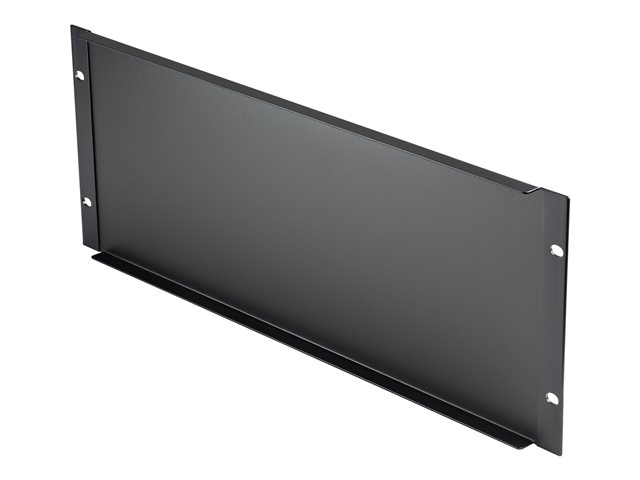 StarTech.com 4U Blank Panel for 19 inch Rack, Rack Mount Blanking Panel for Server/Network Racks & Cabinets, 4RU Rackmount Filler Panel/Spacer/Plates, Solid Panel, Cold-Rolled Steel, Black - 4U Blanking Panel (RKPNL4U) - Rack blanking panel - black - 4U - 19\"