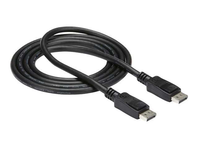 StarTech.com 5m Long DisplayPort 1.2 Cable with Latches DisplayPort 4k - DisplayPort cable - DisplayPort (M) to DisplayPort (M) - 5 m - latched - black