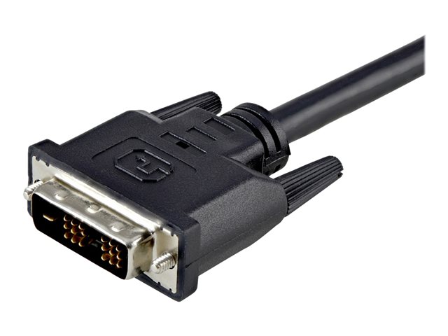 StarTech.com 2m DVID Single Link Cable M/M - DVI cable - single link - DVI-D (M) to DVI-D (M) - 2 m - molded, thumbscrews - black