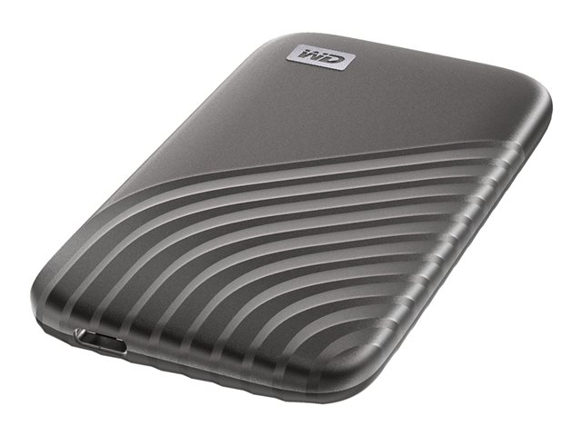 WD My Passport SSD WDBAGF0040BGY - SSD - encrypted - 4 TB - external (portable) - USB 3.2 Gen 2 (USB-C connector) - 256-bit AES - grey