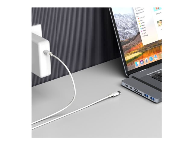 HyperDrive Duo 7-in-2 Hub - Docking station - USB-C x 2 - HDMI