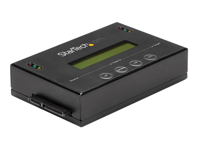 StarTech.com 1:1 Hard Drive Duplicator and Eraser for 2.5\" & 3.5\" SATA HDD SSD - LCD & RS-232 - 14GBpm Duplication Speed - Cloner & Wiper (SATDUP11) - Hard drive duplicator - 2 bays (SATA-600) - for P/N: SVA12M5NA