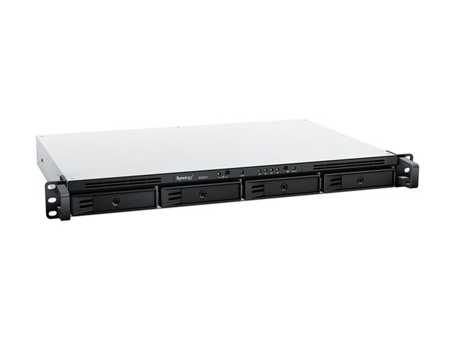 Synology RackStation RS422+ - NAS server - 4 bays - rack-mountable - SATA 6Gb/s - RAID RAID 0, 1, 5, 6, 10, JBOD - RAM 2 GB - Gigabit Ethernet - iSCSI support - 1U