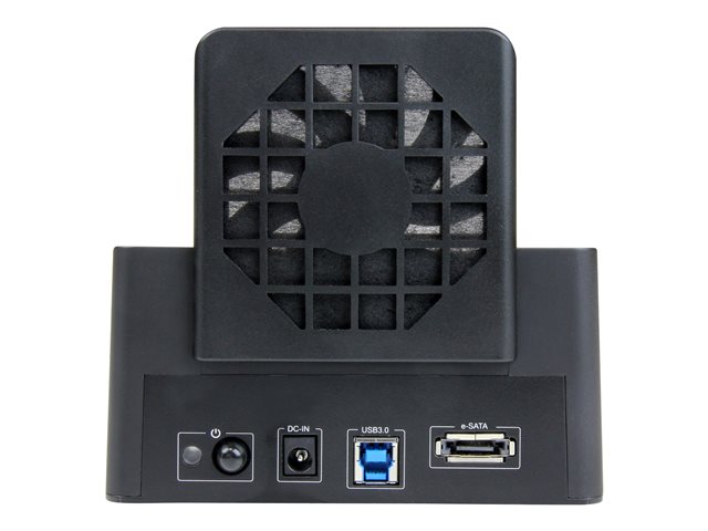 StarTech.com Hot-Swap Hard Drive Docking Station for 2.5\"/3.5\" SATA III Hard Drives - External eSATA/USB 3.0 Hard Drive Dock w/ UASP (SDOCKU33EF) - Storage controller - 2.5\", 3.5\" - SATA 6Gb/s - eSATA 6Gb/s, USB 3.0 - black - for P/N: SVA12M2NEUA, SVA12M5NA