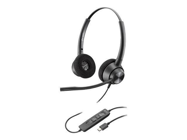 Poly EncorePro 320 Stereo USB-A Headset TAA - Replaces Poly SKU 214570-01